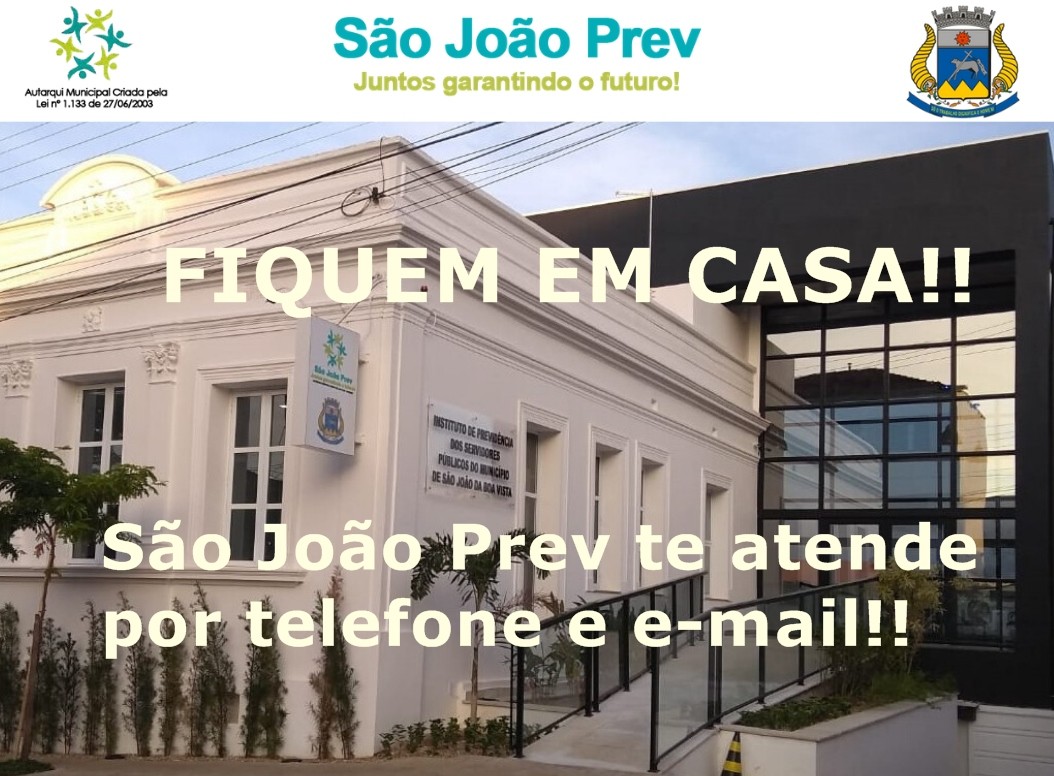 São João Prev suspende atendimento presencial para evitar riscos do COVID-19